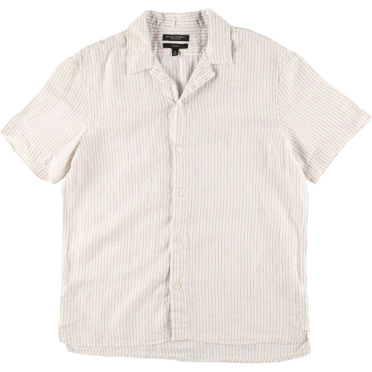 バナナリパブリック 90sリネン オープンカラーシャツ バナリパ バナナリパブリック 90sリネン オープンカラーシャツ バナリパ