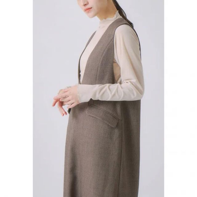 シックツイードコクーンドレス