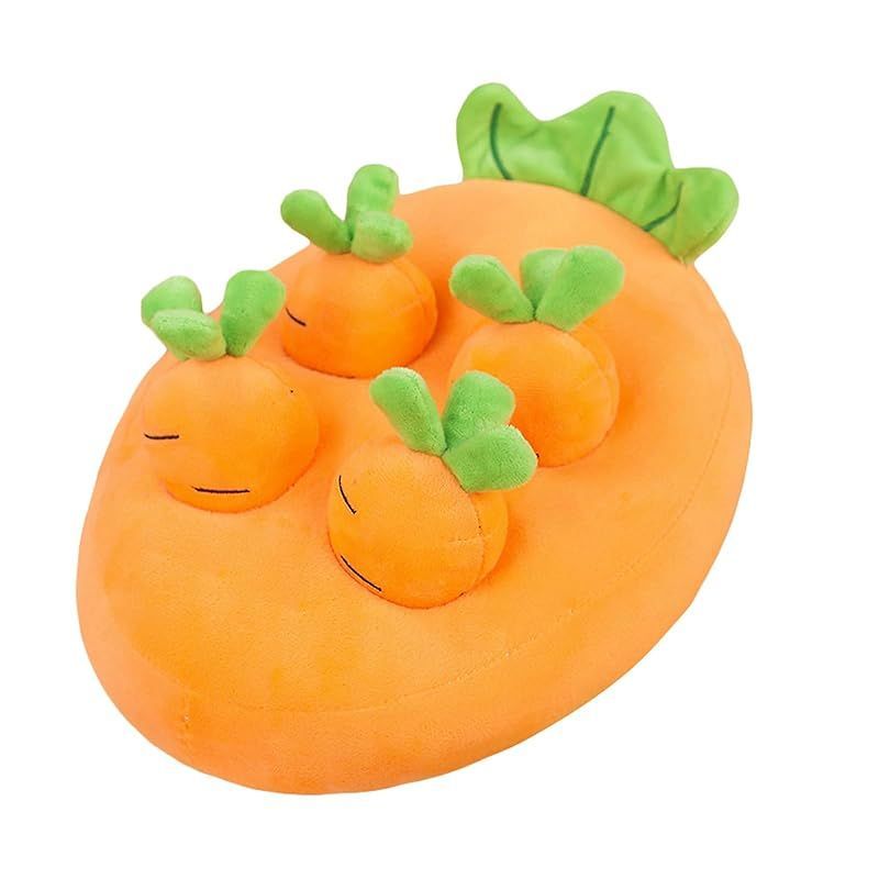 Mulanimo おもちゃ ペット用品 知育玩具 にんじん ウサギ 餌 探す おもちゃ 小動物 フェレット チンチラ モルモット ハムスター バニー用品 small carrot ワンサイズ 1