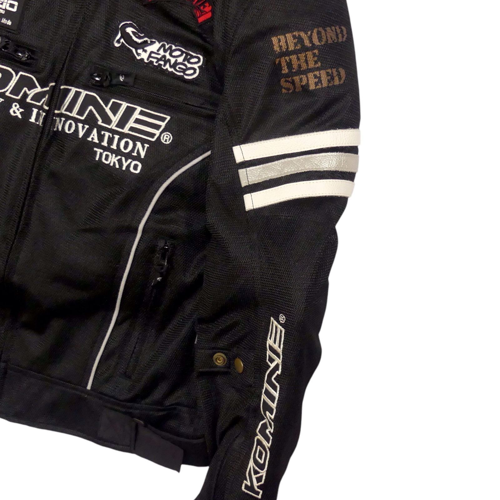 KOMINE コミネ レーシングジャケット ライダース M メッシュ バイク 