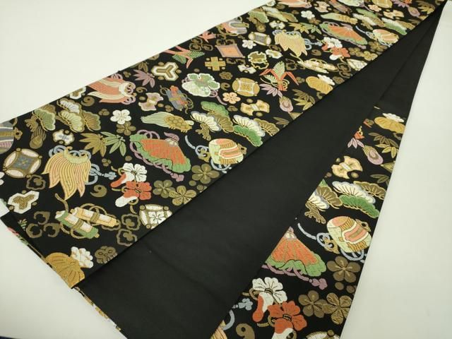 平和屋着物□六通柄袋帯 唐織 花丸天井文 金銀糸 逸品 ha1104