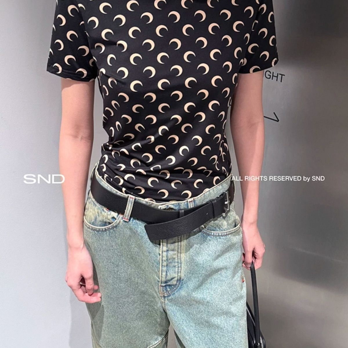 大人気 Marine Serre マリーンセル 月柄 Tシャツ レディース