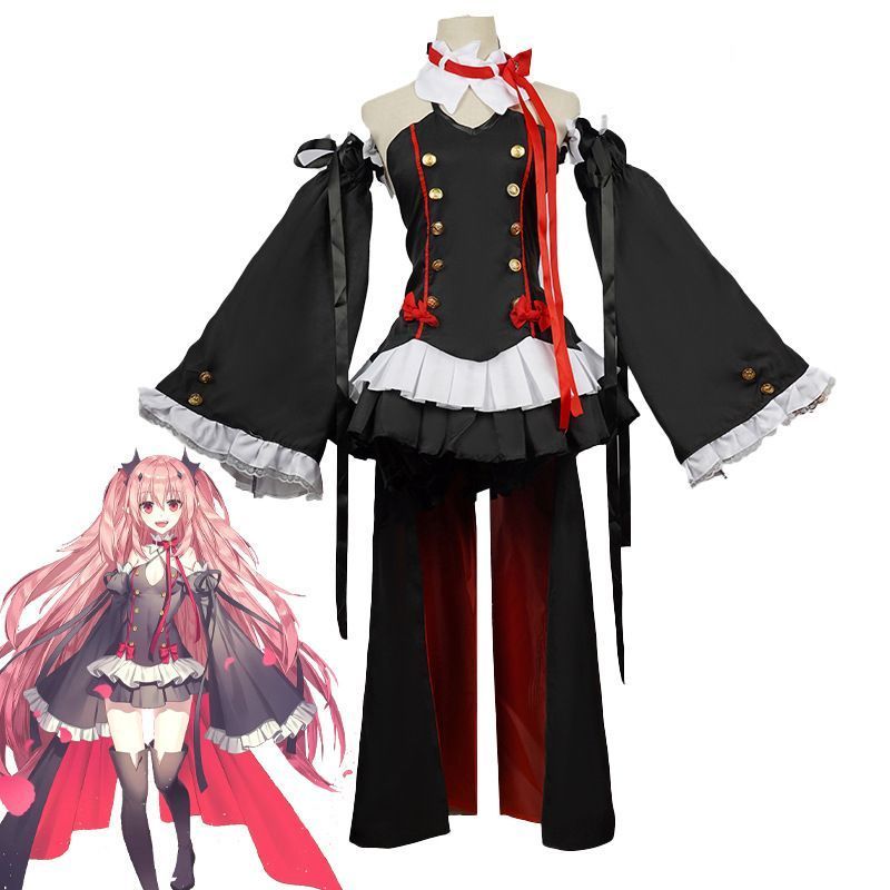 コスプレ服です クルル<!-利用不可文字-!>ツェペシ 終わりのセラフ コスプレ衣装 アニメ風 舞台公演 文化祭 学園祭