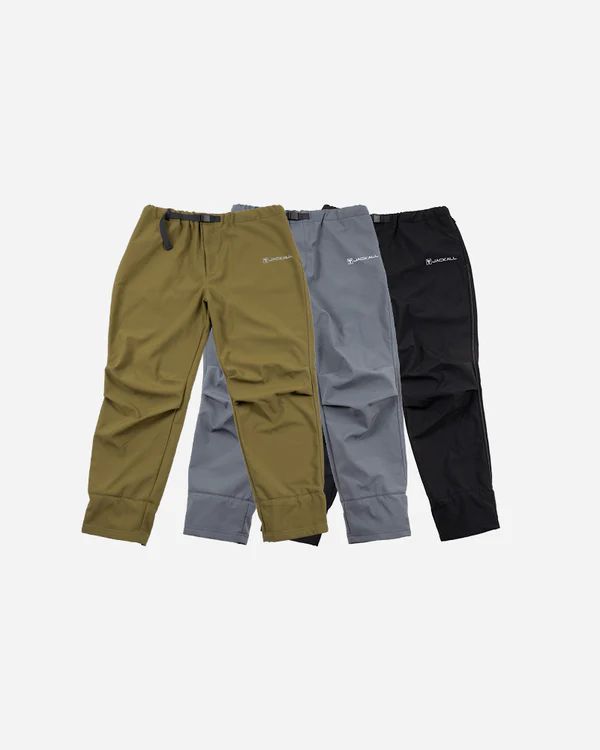 ジャッカル プロテクションパンツ ブラック グレー カーキ LまたはLL XL またはLLL XXL 防風 防寒 撥水 動きやすさを一着に凝縮 JACKALL