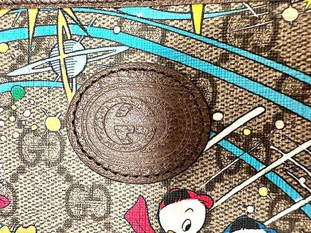 中古】【美品】GUCCI グッチ 小物 財布 ドナルド ダック ジップ  