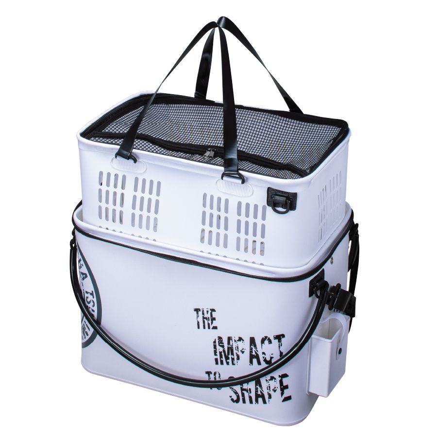 大 TsuriMusha ウニバッカン インナーケース付 ホワイト 釣武者