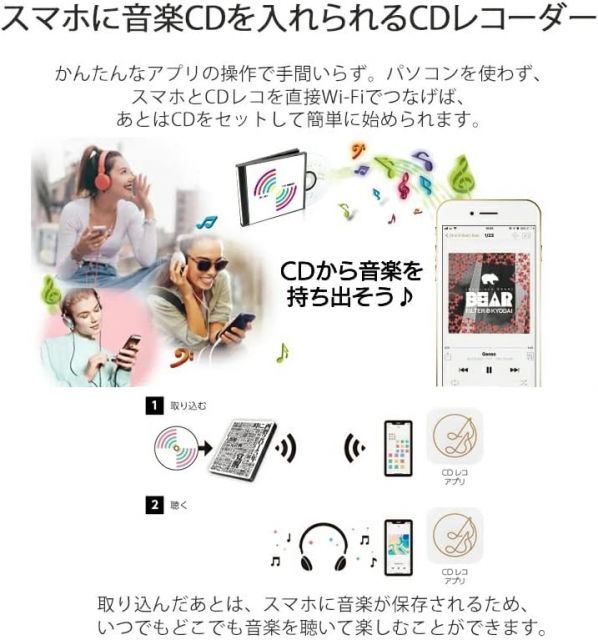 cd を android に コレクション 取り込む 機械