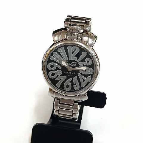 GaGa MILANO　マヌアーレ35mm ステンレス ブラック 6020.3 楽天市場】ガガミラノ GaGa MILANO マヌアーレ ハーフD ブラック