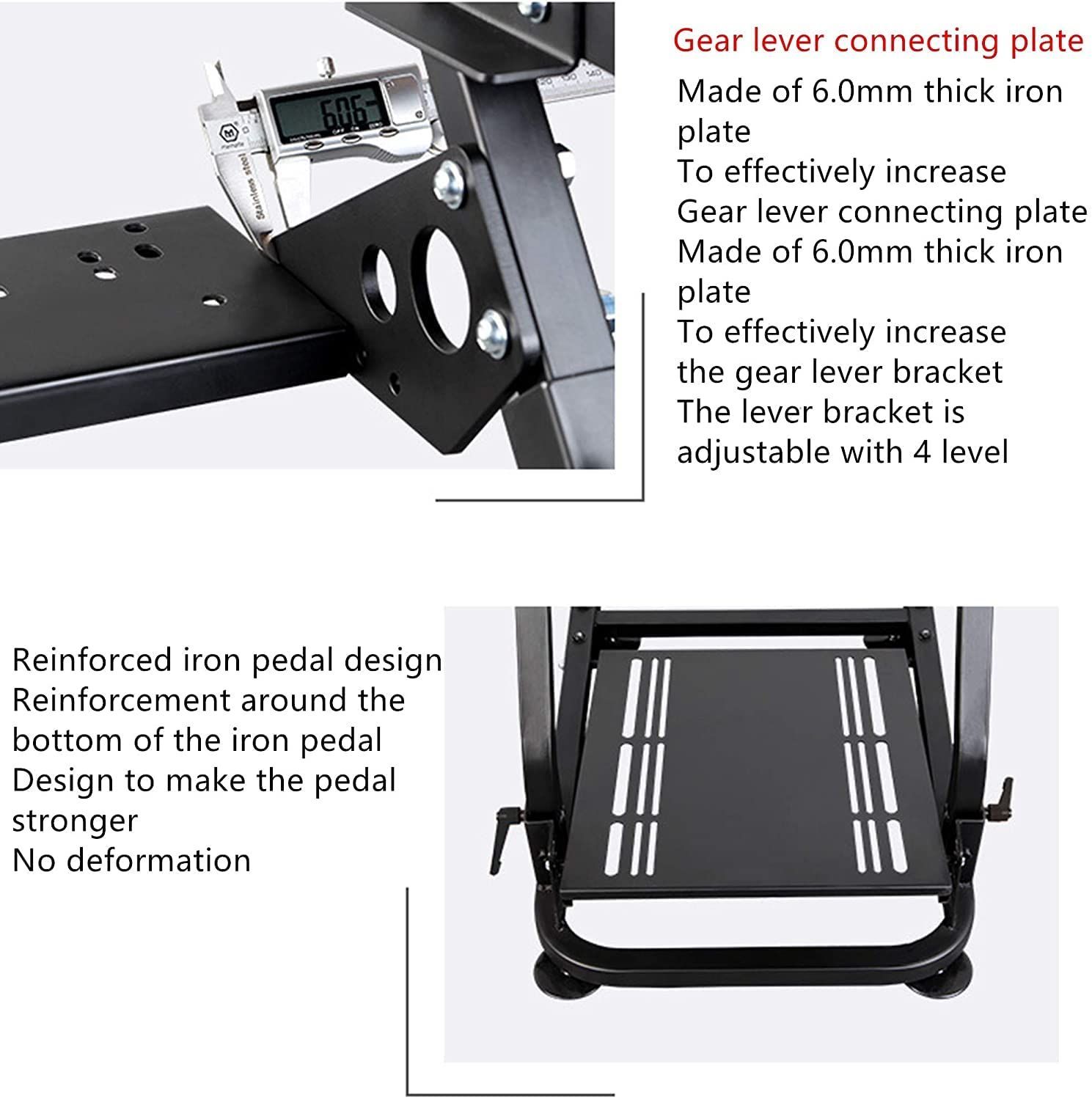 Dshot updated Racing Wheel Stand (拡張版) レーシングホイールスタンド ギアシフター用マウント セット ロジクール  G25 G27 G29 G920 T300RS T3PA TGT T500 対応 - メルカリ