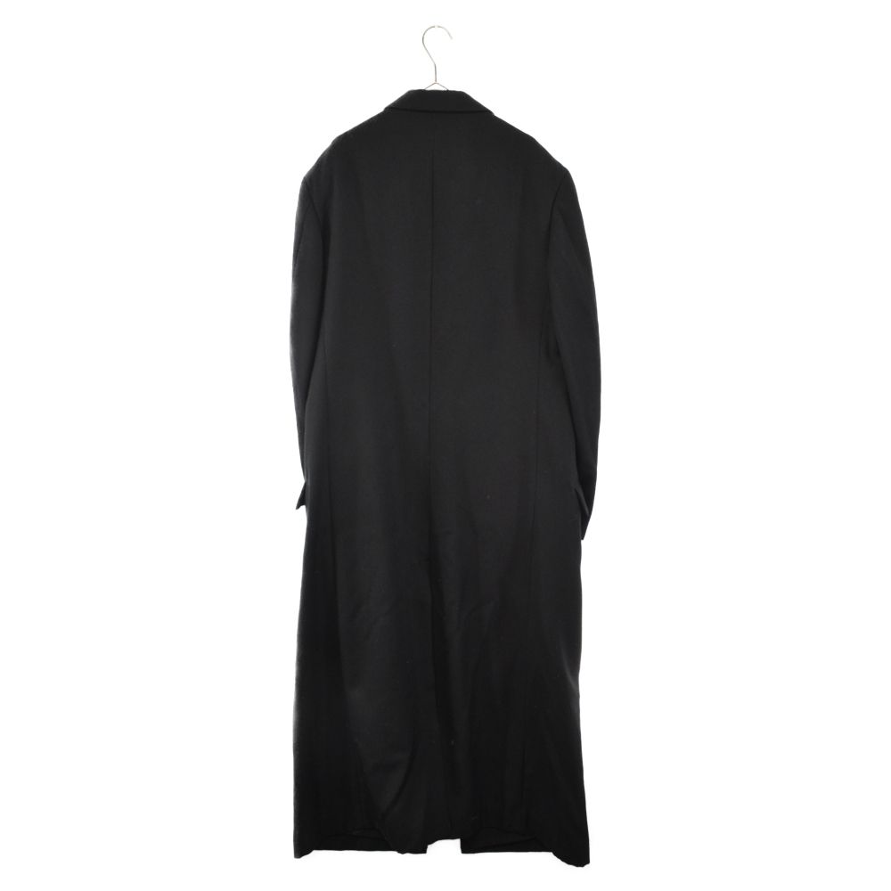 極美品⭐️ヨウジヤマモトプールオム ノーカラーロングコート ウールキャバ Yohji Yamamoto POUR HOMME (ヨウジヤマモト プールオム) 20AW