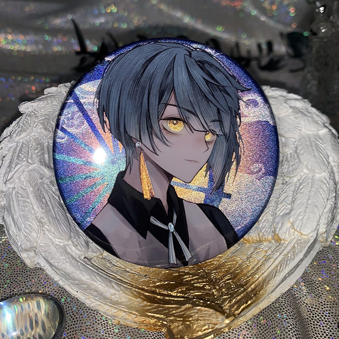 原神 同人缶バッジ 行秋A（ゆくあき） 缶バッヂ - メルカリ