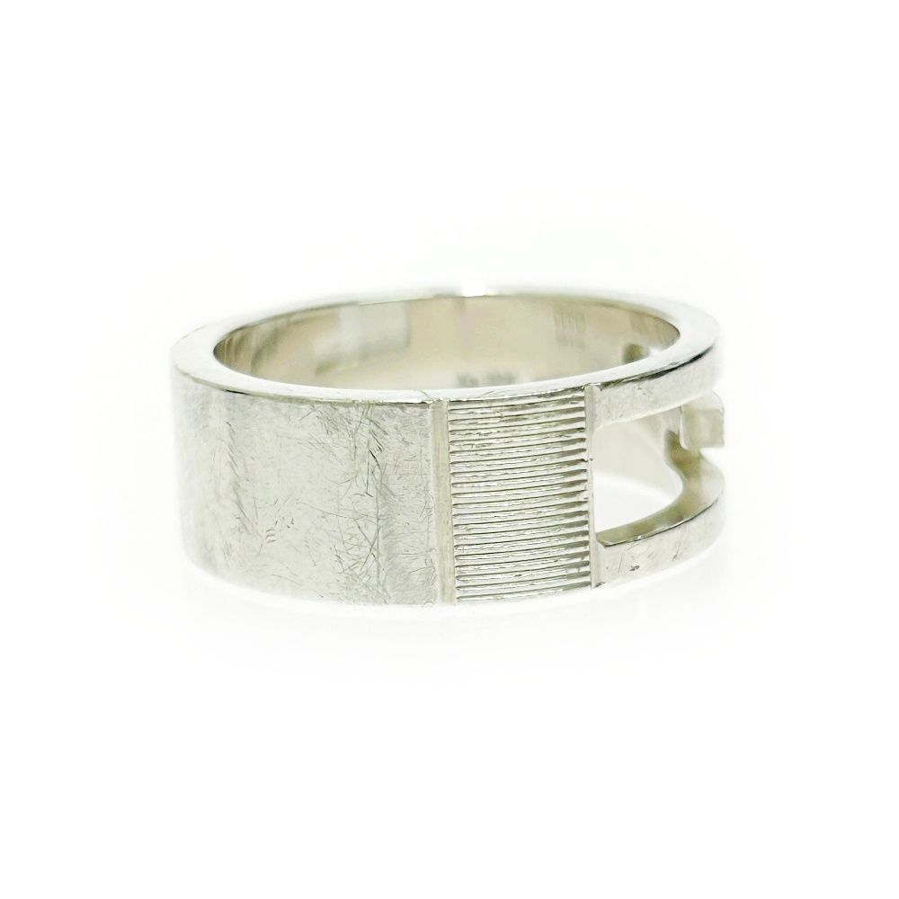 中古】【箱付き】 GUCCI グッチ シルバー ブランデッドG リング 8.5g