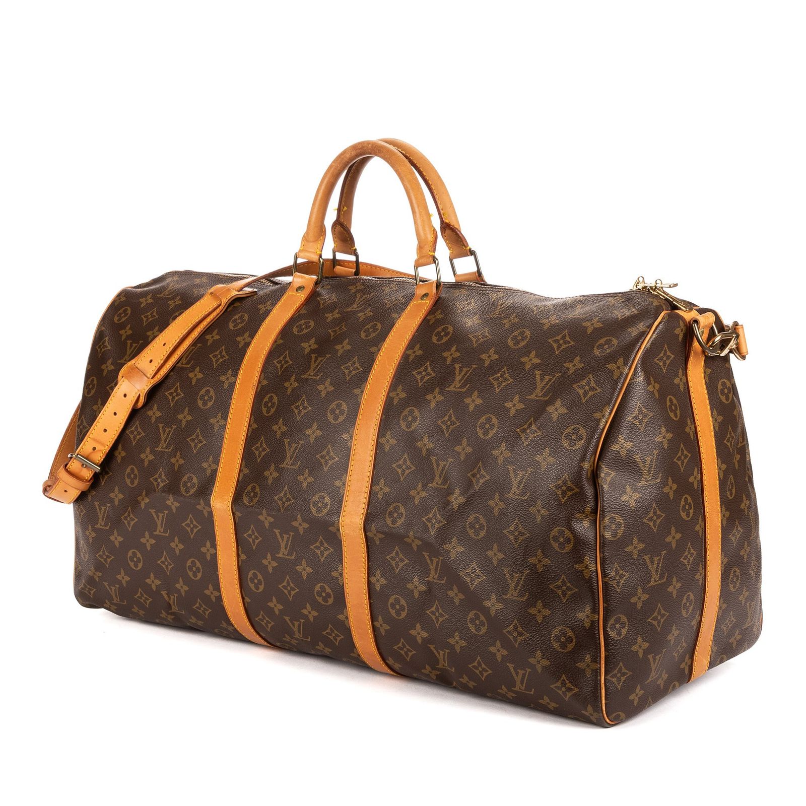 LOUIS VUITTON ルイヴィトンキーポル茶色モノグラムキャンバスAB