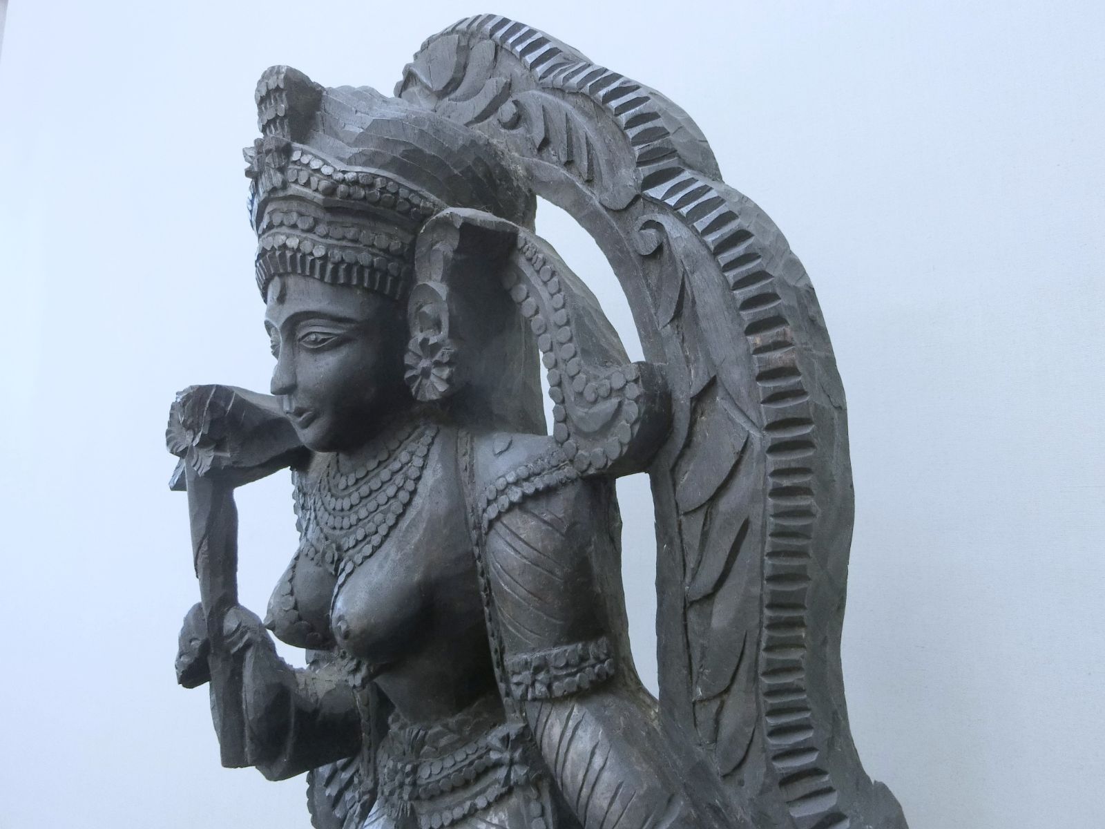 【神像　木彫女神　仏像　外国物 佛　仏】◆仏教美術 インテリア　オブジェ　美術 神像 木彫女神 仏像 外国物 佛 仏】◇仏教美術 インテリア オブジェ