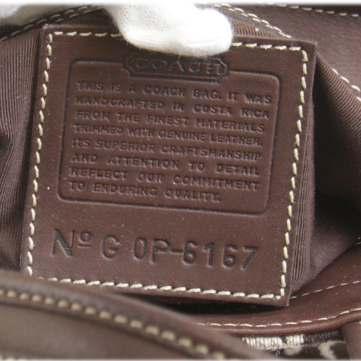 USED』 COACH コーチ G0P-6167 トートバッグ ブラウン - メルカリ