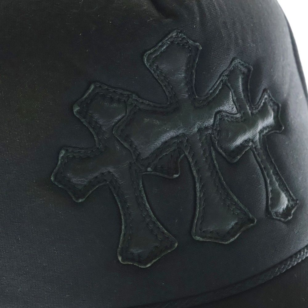 希少　chromehearts スリーセメタリー　クロスパッチ　メッシュキャップ Chrome Hearts クロムハーツ セメタリークロス キャップ3連