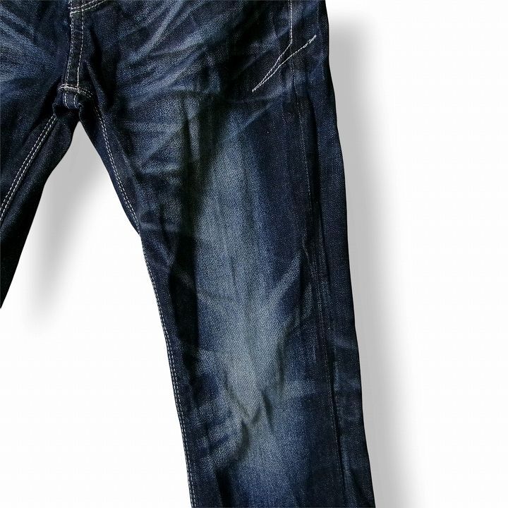  FUGA フーガ ヒゲ加工デニムパンツ 44 J 0913 その他 デニム ジーンズ