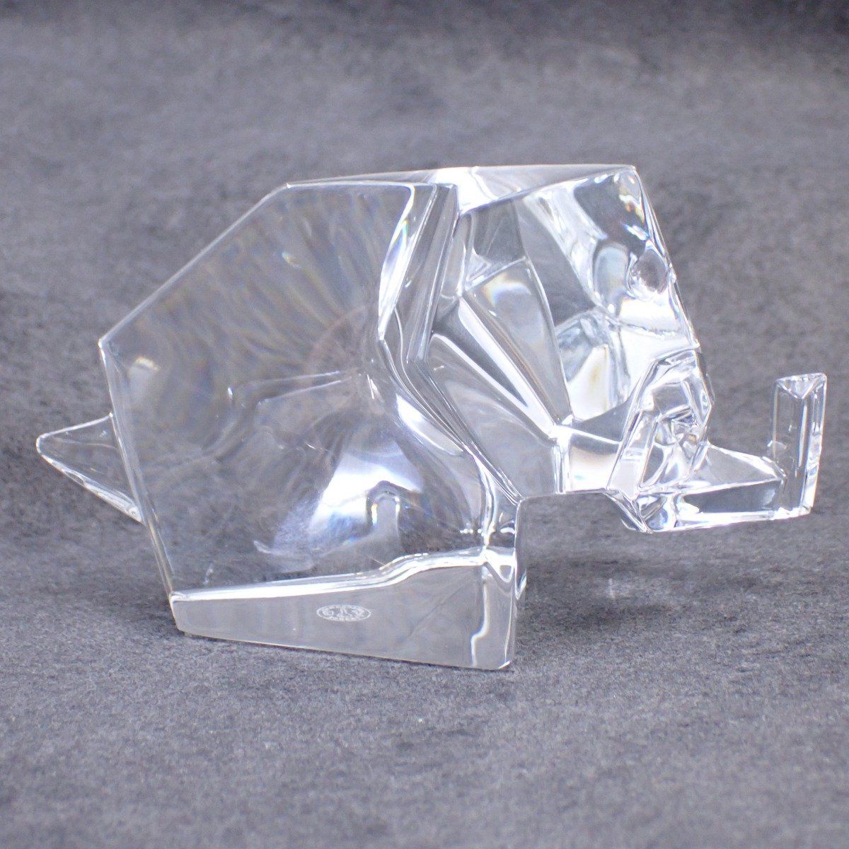 Baccarat バカラ 折り紙コレクション 象 置物 クリア【いおき質店