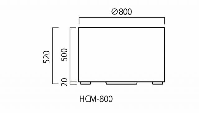 プランター 大型 円形 植木鉢 円柱形 FRPプランター スタンダード M型 シルキーグレー 直径800×H520mm ガーデニング 園芸用品