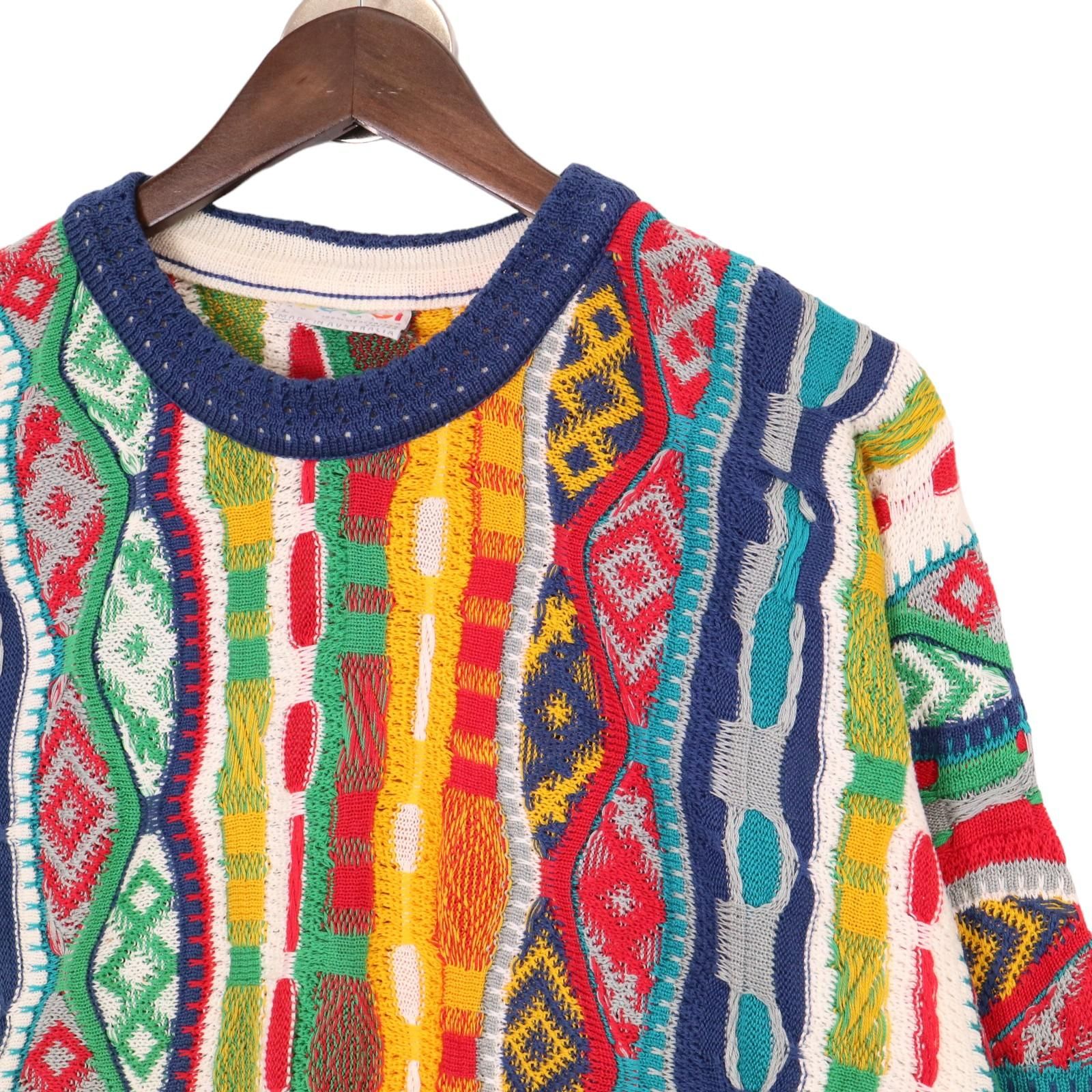 オーストラリア製 COOGI クージー 3Dニット セーター マルチ