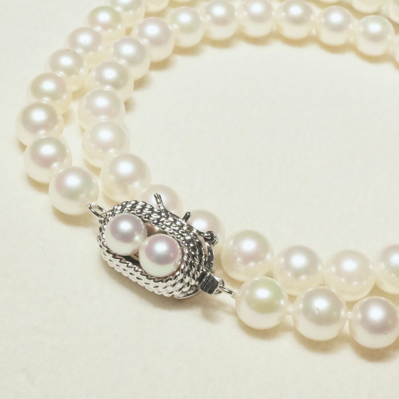 田崎真珠 ベビーパール ネックレス シルバー クロス タサキ 1127 田崎