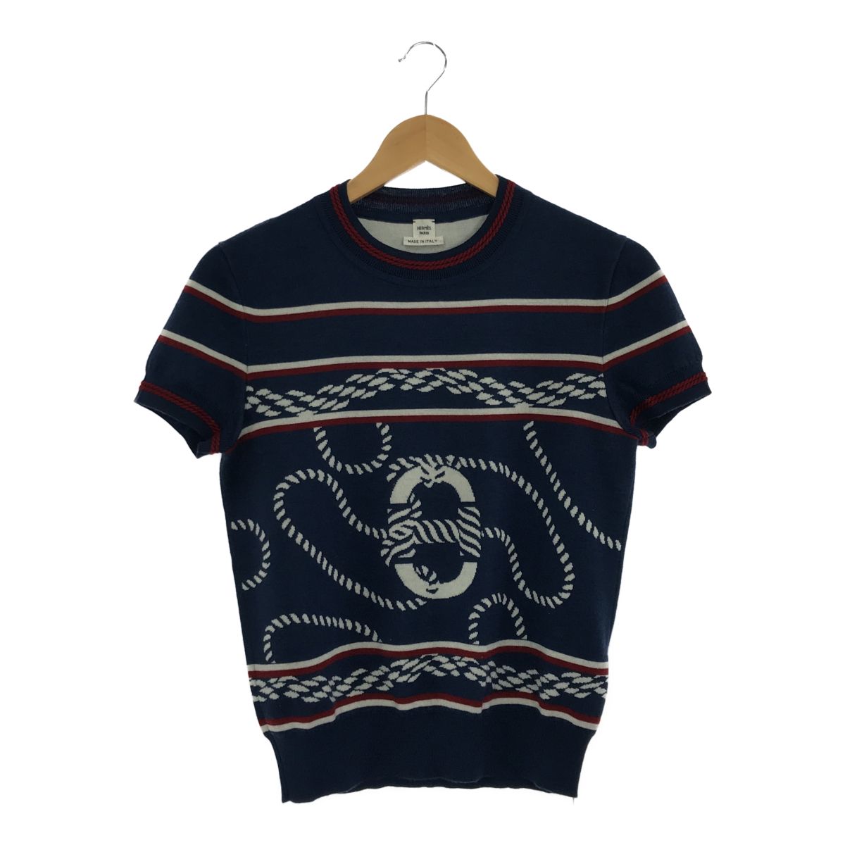 未使用 エルメス HERMES トップス カシミヤ シルク 38 サイズ  