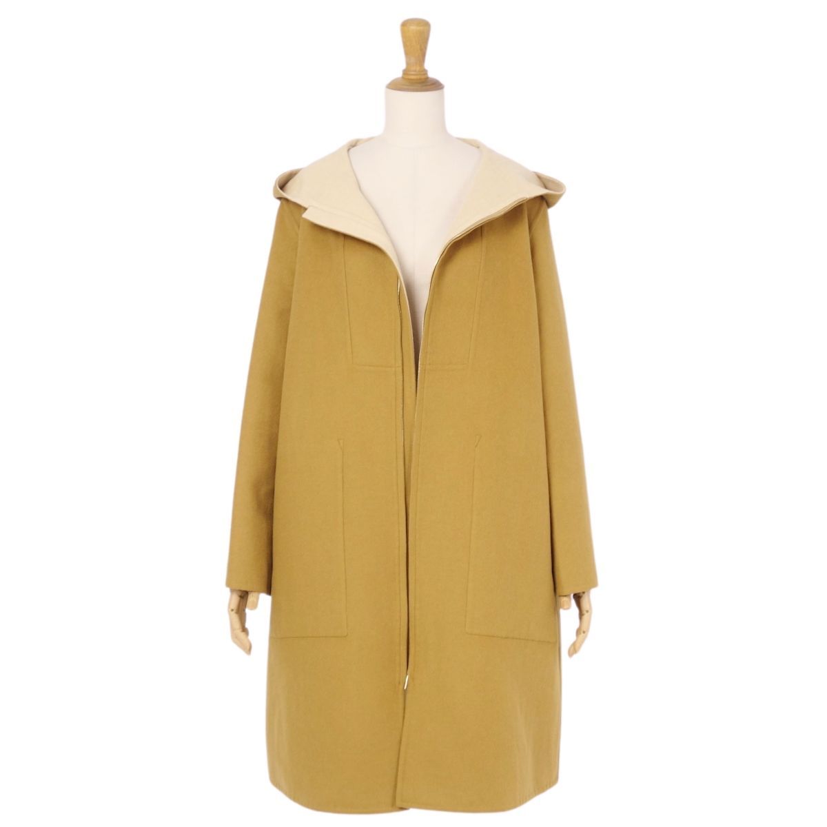 極美品✨LOEWE ムートンコート 3B カーキ しろい