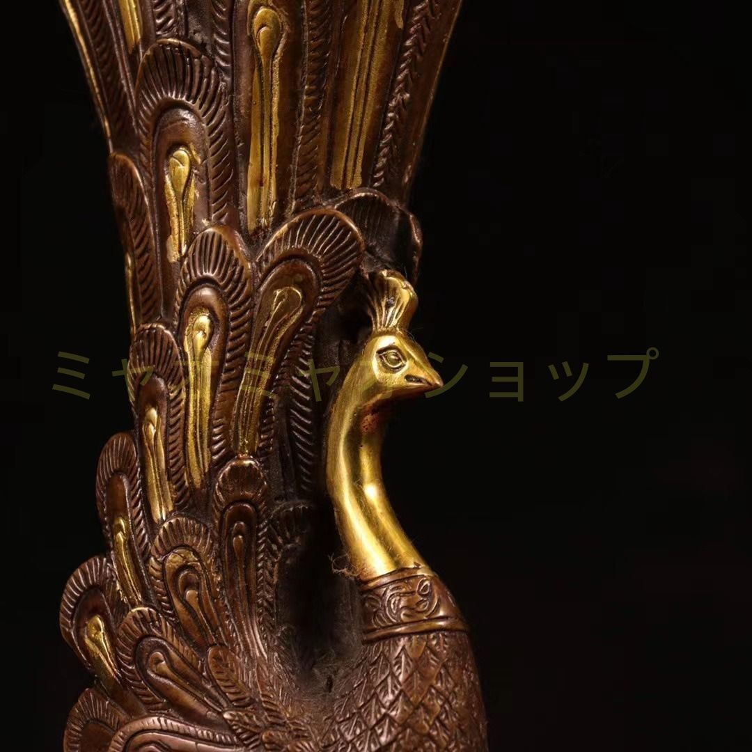 孔雀 クジャク 置物 オブジェ 銅製 豪華 風水 開運 縁起 玄関 寝室 方角 金 強力 店舗 金運 仕事運 健康運 伝統的 高品質 気高い 商売繁盛 恋愛運 健康運 インテリア NEXPOTALLINN_EU