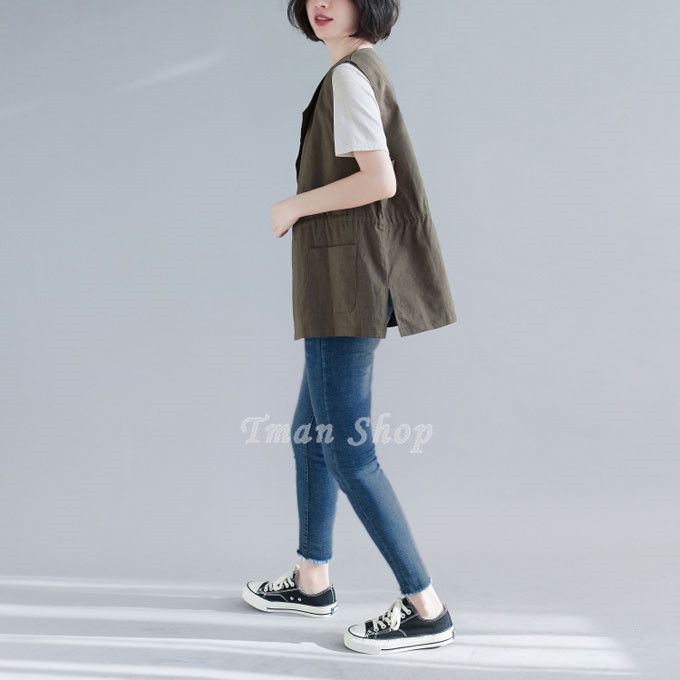 ベスト レディース ノースリーブ ミリタリー アウター 薄手 サマーベスト 春 レイヤード カジュアル トップス 春服 新作 ベスト レディース ノースリーブ ミリタリー アウター 薄手