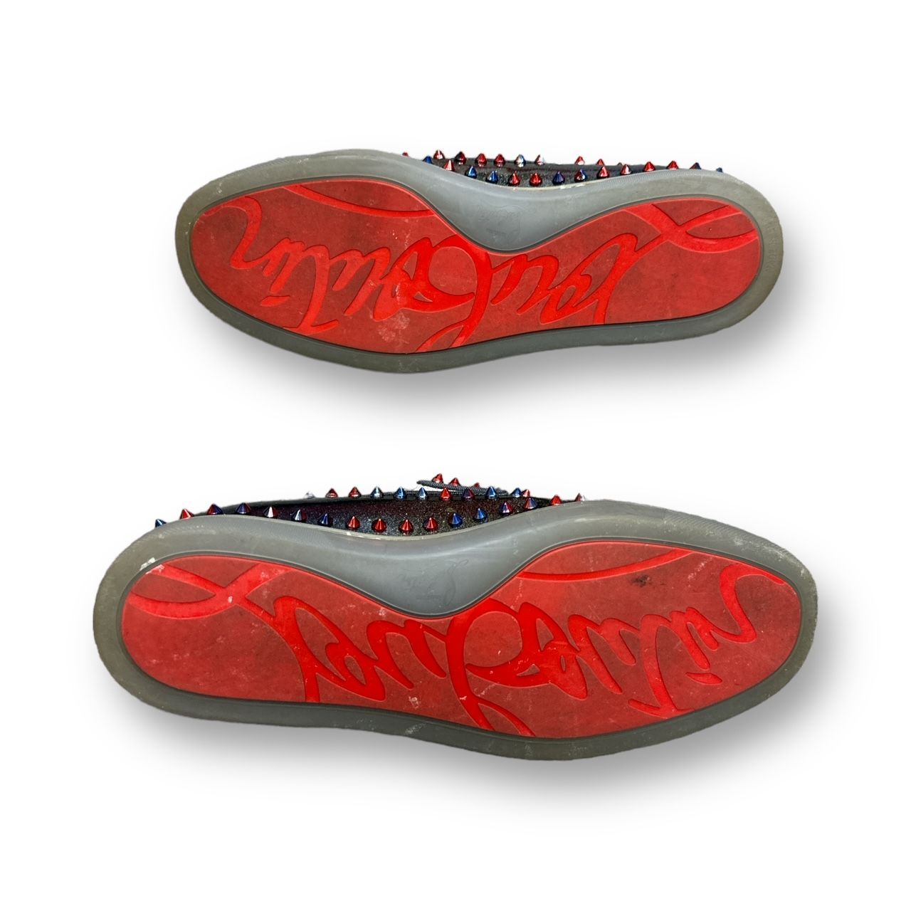 Christian Louboutin パテント スタッズ ローラーボート スリッポン