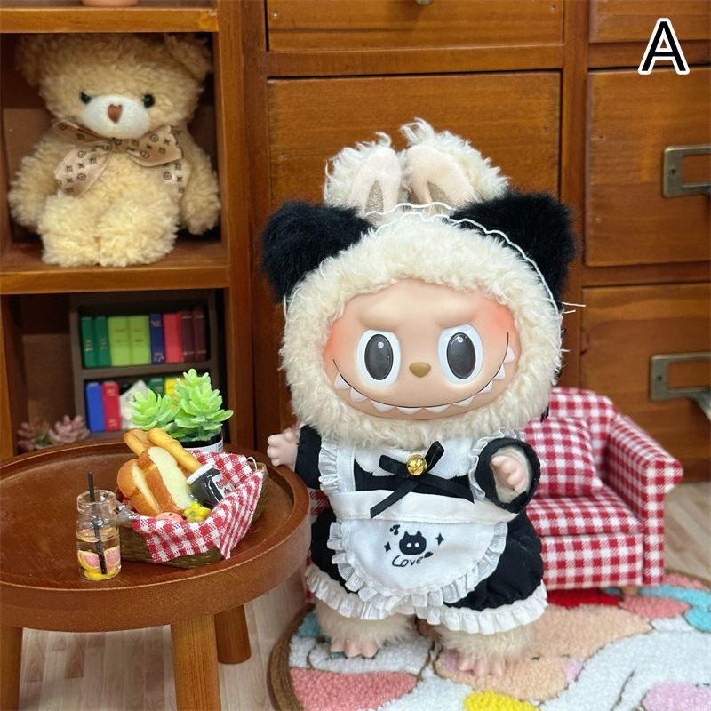 ぬいぐるみ服 labubu ラブブ 15-17cm 第1/2/3世代通用 メイド