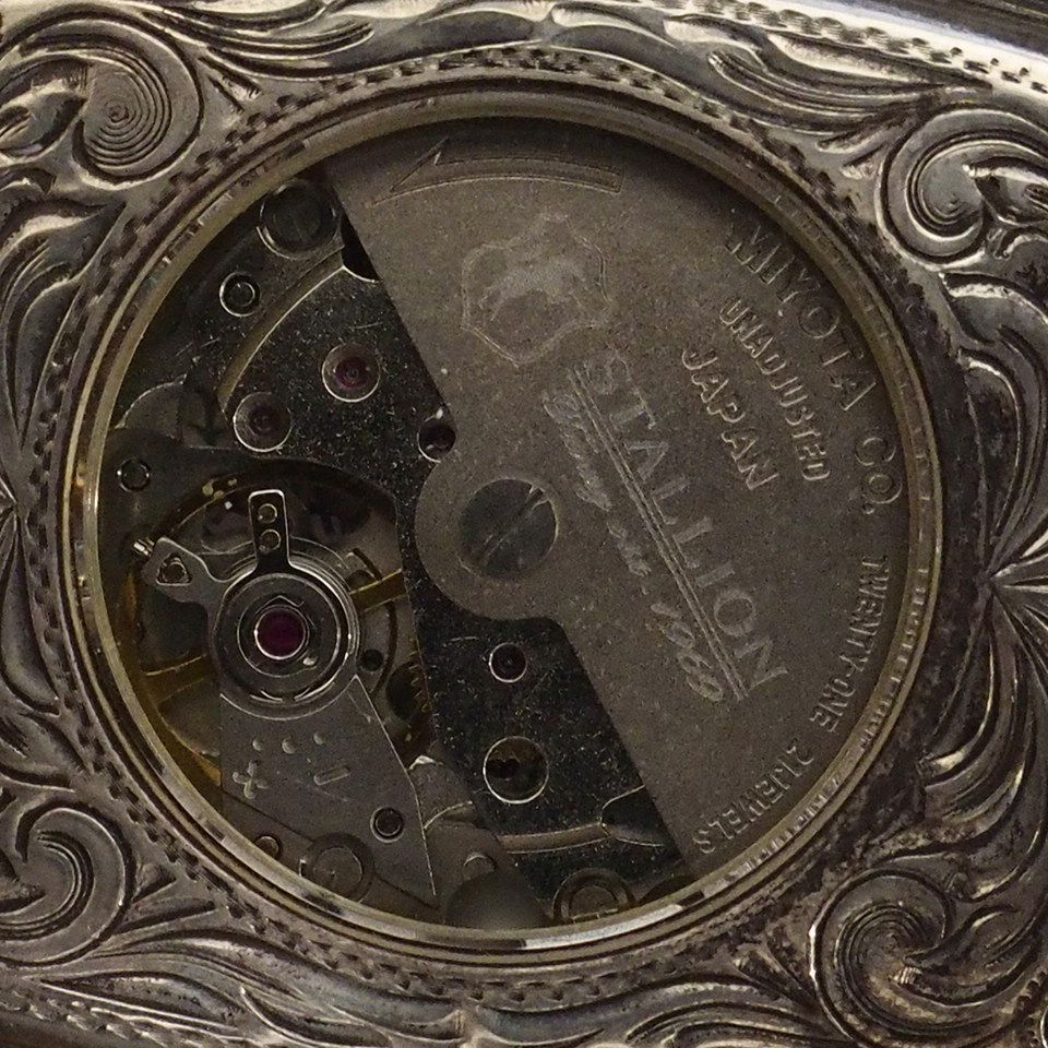 m001 T1(30) ファニー スタリオン 自動巻腕時計 銀無垢彫刻 925