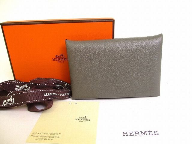 エルメス HERMES エバーカラー カルヴィ カードケース 名刺入れ