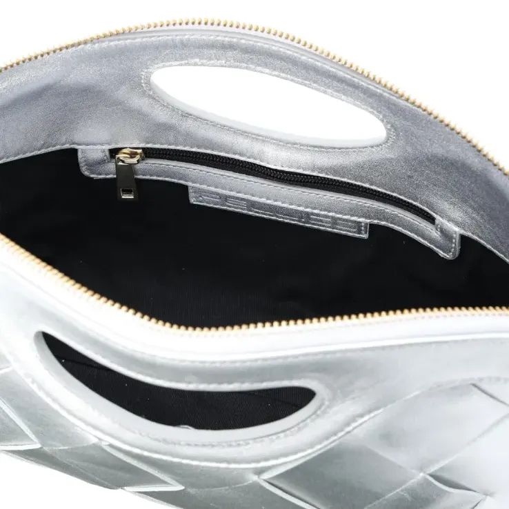 新品】ペリーコ PELLICO メッシュ シルバー クラッチバッグ