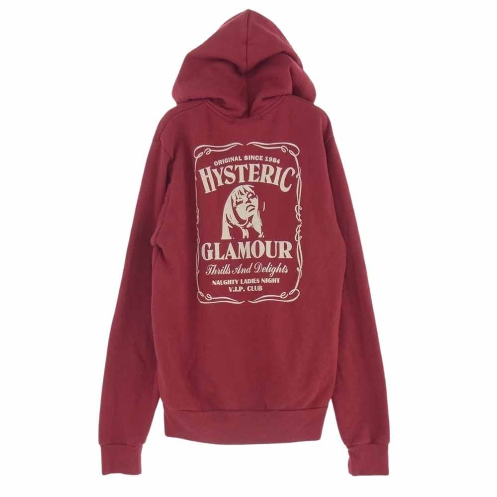 HYSTERIC GLAMOUR フルジップパーカー　ヒスガール　バックロゴ HYSTERIC GLAMOUR フルジップパーカーヒスガールバックロゴ