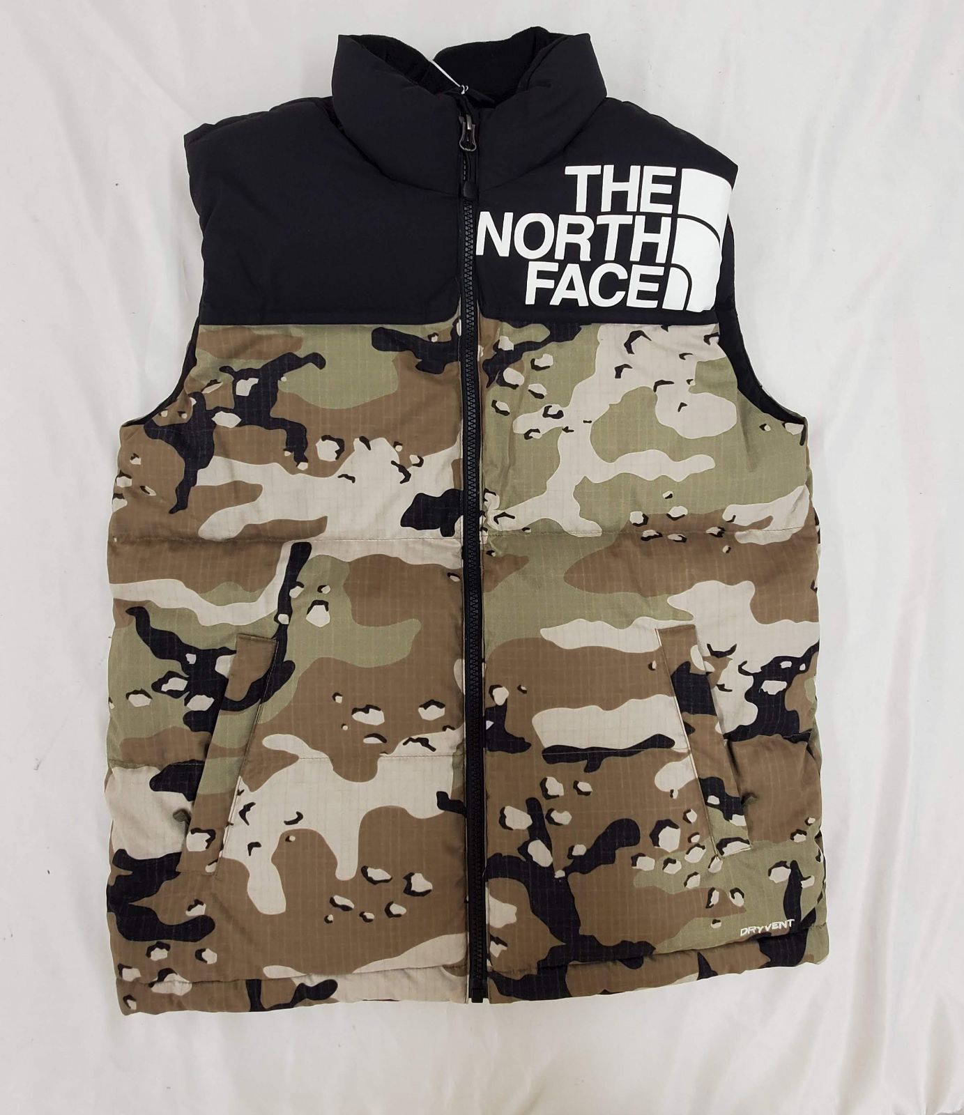 THE NORTH FACE ノースフェイス キッズ ダウンベスト 160サイズ 迷彩柄 fg0602-5