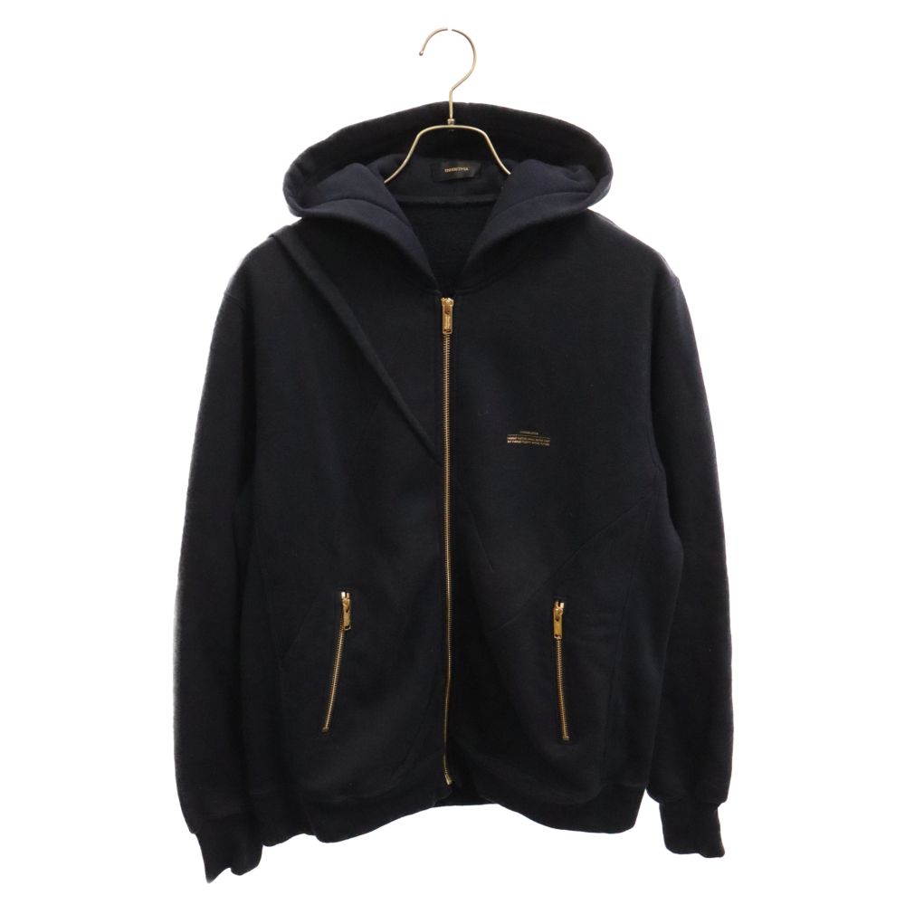 UNDERCOVER (アンダーカバー) 16AW Logo Zip Up Parka ロゴジップアップ パーカー ネイビー UCR4805-1 -  メルカリ