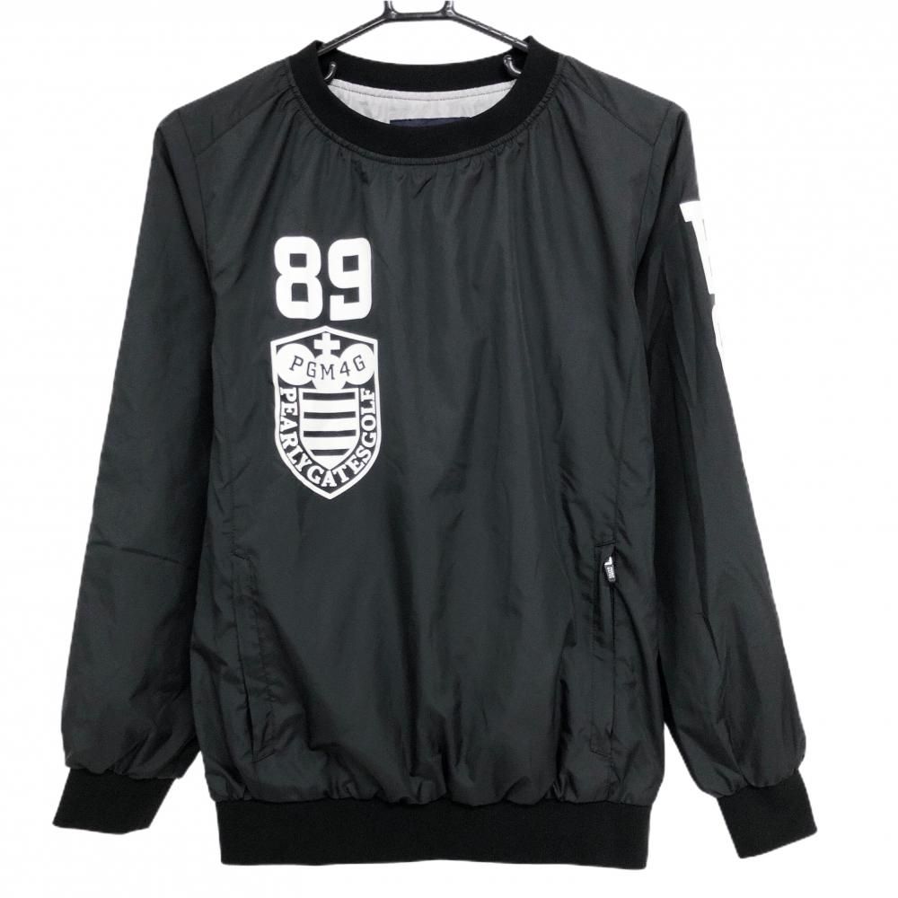 超 パーリーゲイツ スニード 黒×白 蓄熱裏地 ブルゾン フロッキープリント レディース 1 M ゴルフウェア PEARLY GATES