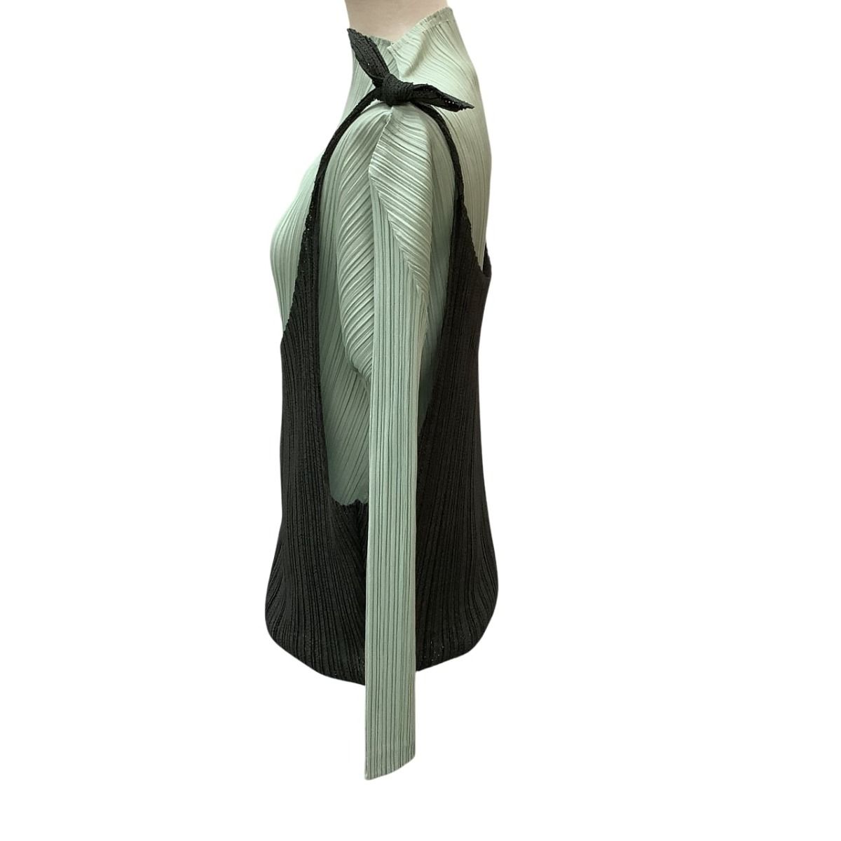 PLEATS PLEASE 変形 アシンメトリー カットソー シルバー 3 PLEATS PLEASE 変形 アシンメトリー カットソー シルバー 3