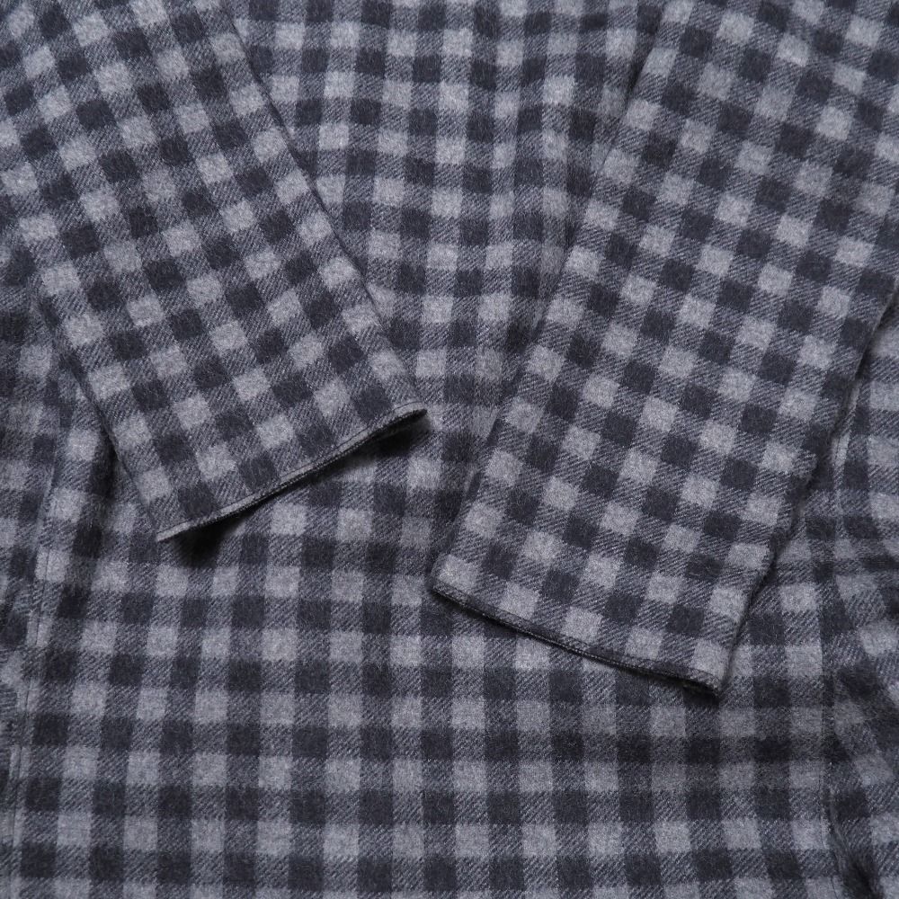 □美品□Drawer ドゥロワー ワンピース サイズ38 ノーカラー チェック  