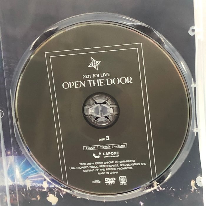 DVD 2021 JO1 LIVE OPEN THE DOOR 3枚組