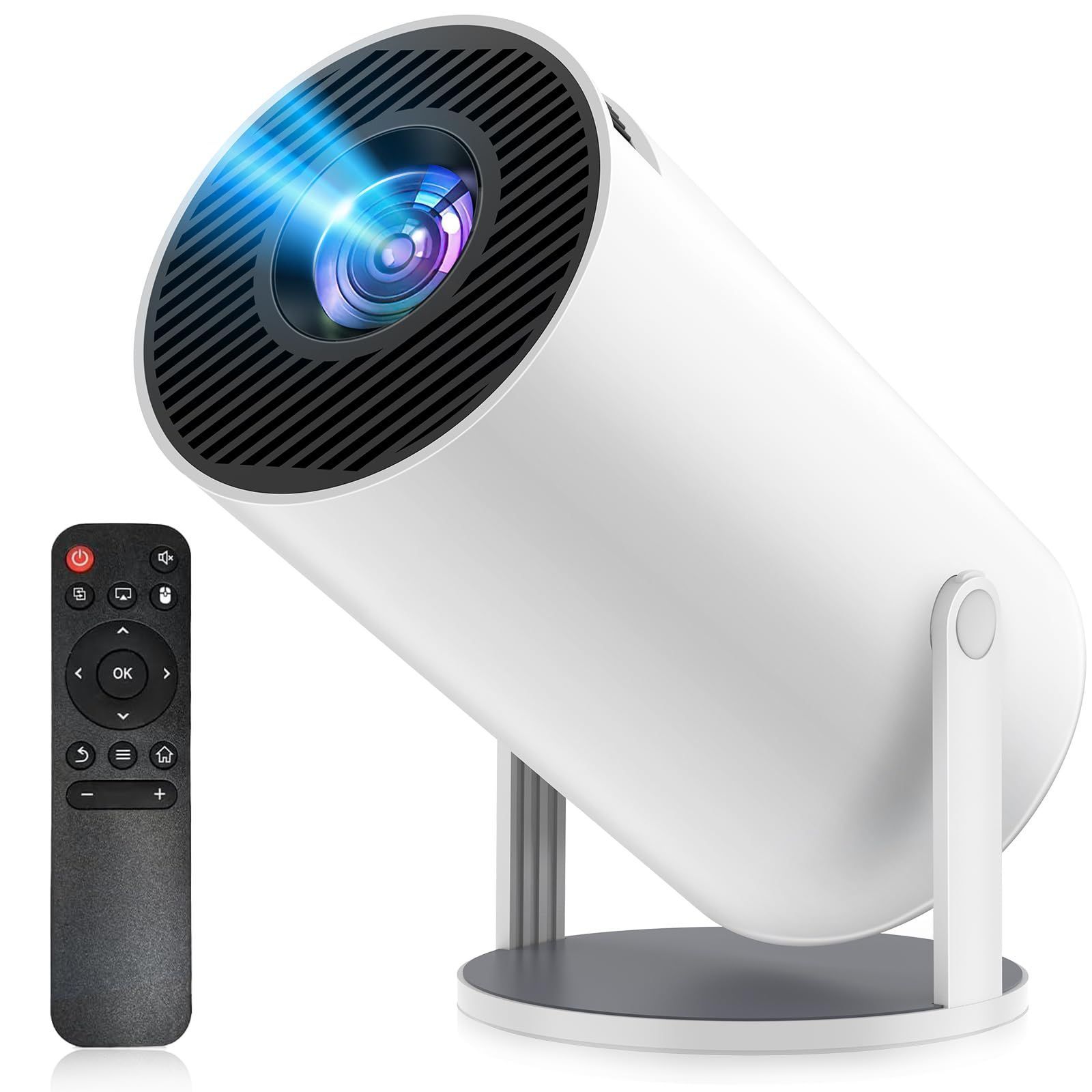 セール プロジェクター 家庭用 進化モデル プロジェクター 小型 20000LM 1080P 270°回転 4K対応 天井投影 Wi-Fi6瞬間接続 Android TV搭載 Bluetooth5.3 HiFiスピーカー 自動台形補正 ズーム機