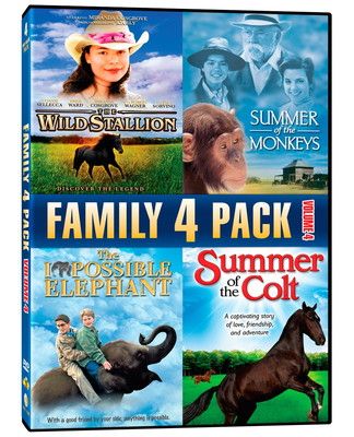 Family 4 Pack Volume 4 The Wild Stallion | Summer Of The Monkeys | The Impossible Elephant | Summe