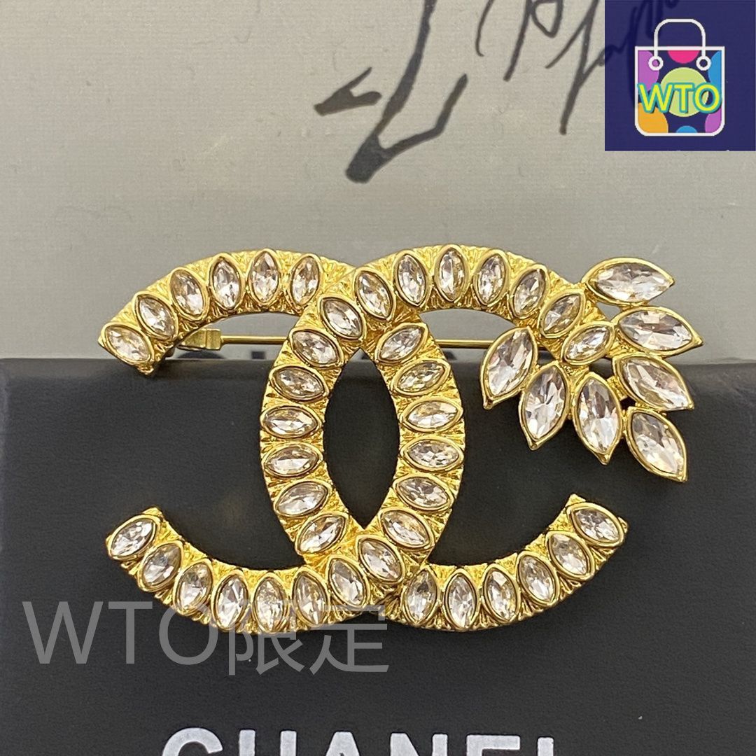 今日特価】CHANEL シャネル 22 年 金色麦穂ダイヤブローチ