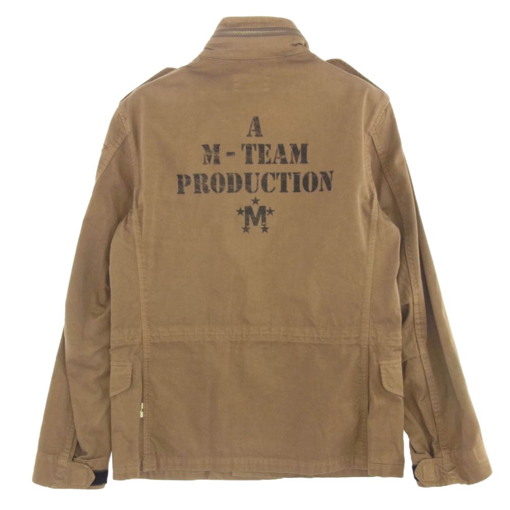 hu manmadeベージュ ミリタリージャケット パッチ付き 25SS パッチ付きミリタリージャケット M8445A．000