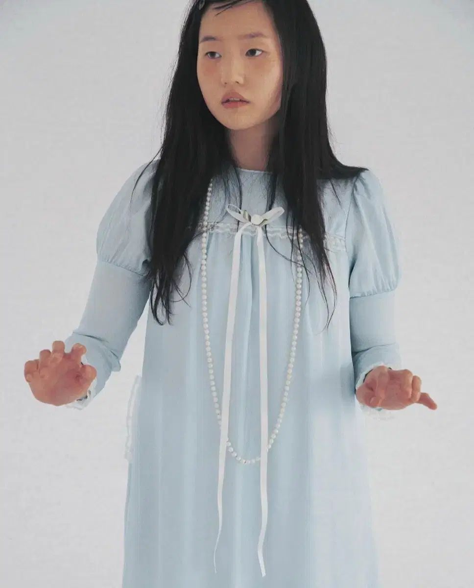 freckle seoul パフ グリッター ロング ドレス