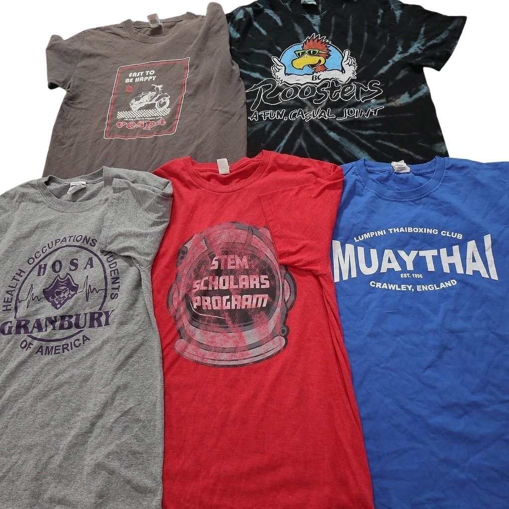 古着卸 mix 半袖Tシャツ 20枚セット メンズ S M ボーダー チームロゴ 大判プリント 古着 NC3866
