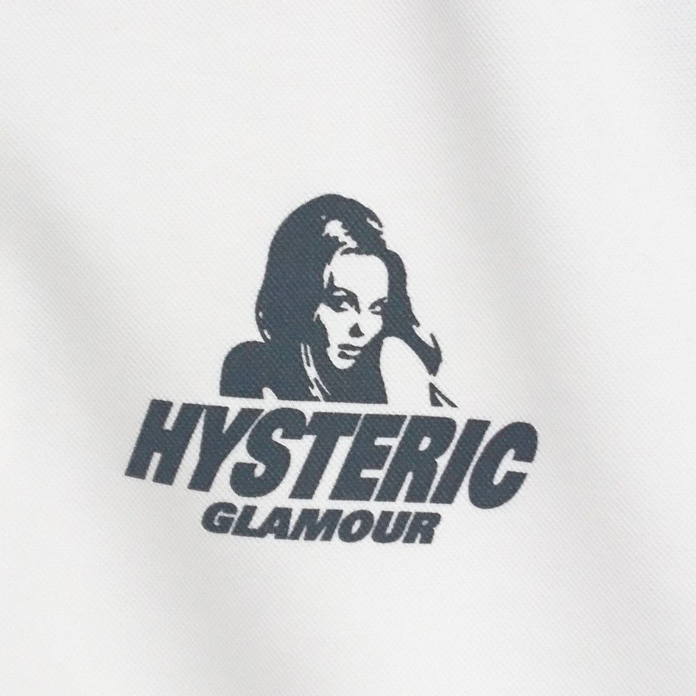 HYSTERIC GLAMOUR ヒステリックグラマー ガール ロゴ プリント トラックジャケット ジャージ 黒×白 サイズM 正規品 / 30294