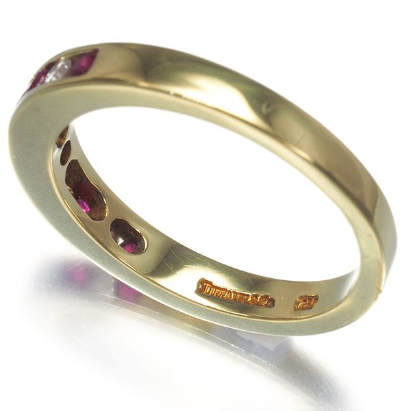 ティファニー リング ルビー ダイヤ ダイヤモンド チャネル  