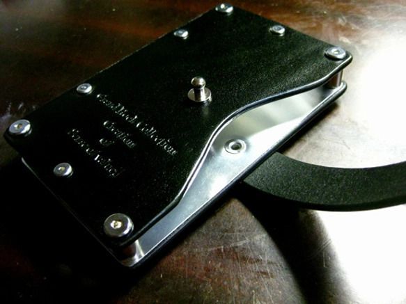 G.R.C ハンドメイドカードケース Card case-002-ブラック- NEXPOTALLINN_EU